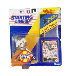 Vintage 1992 Kenner Starting Lineup Frank Thomas Action Figure White Sox‎ Poster